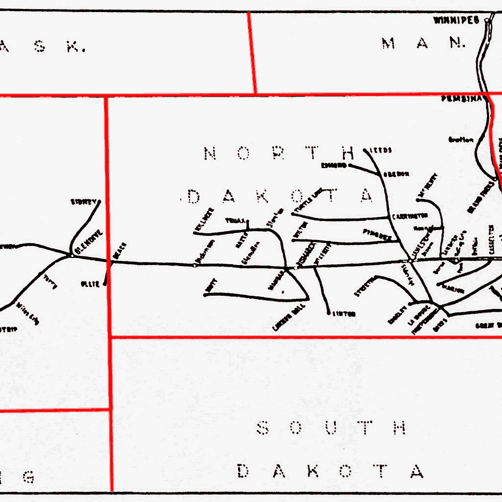 Northern Pacific 1964 System Map